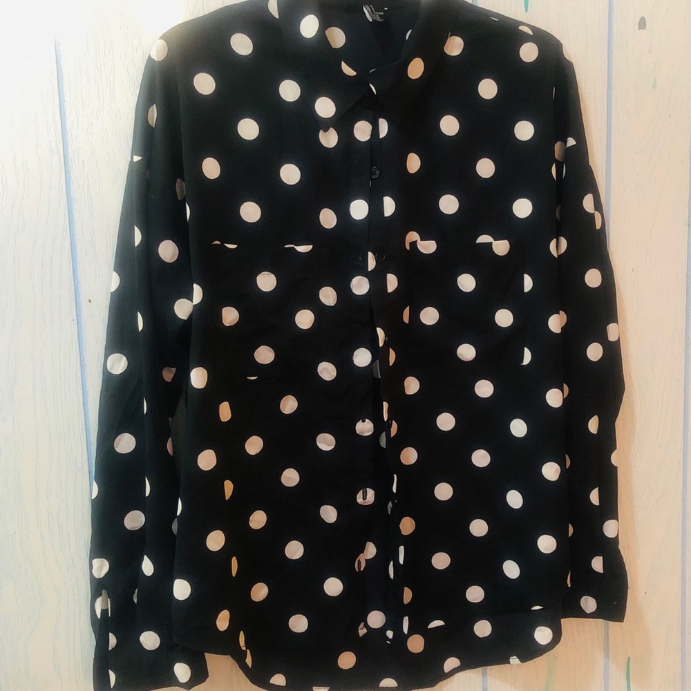 Forever21 Polka Dot Blouse